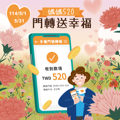 媽媽520 門轉送幸福