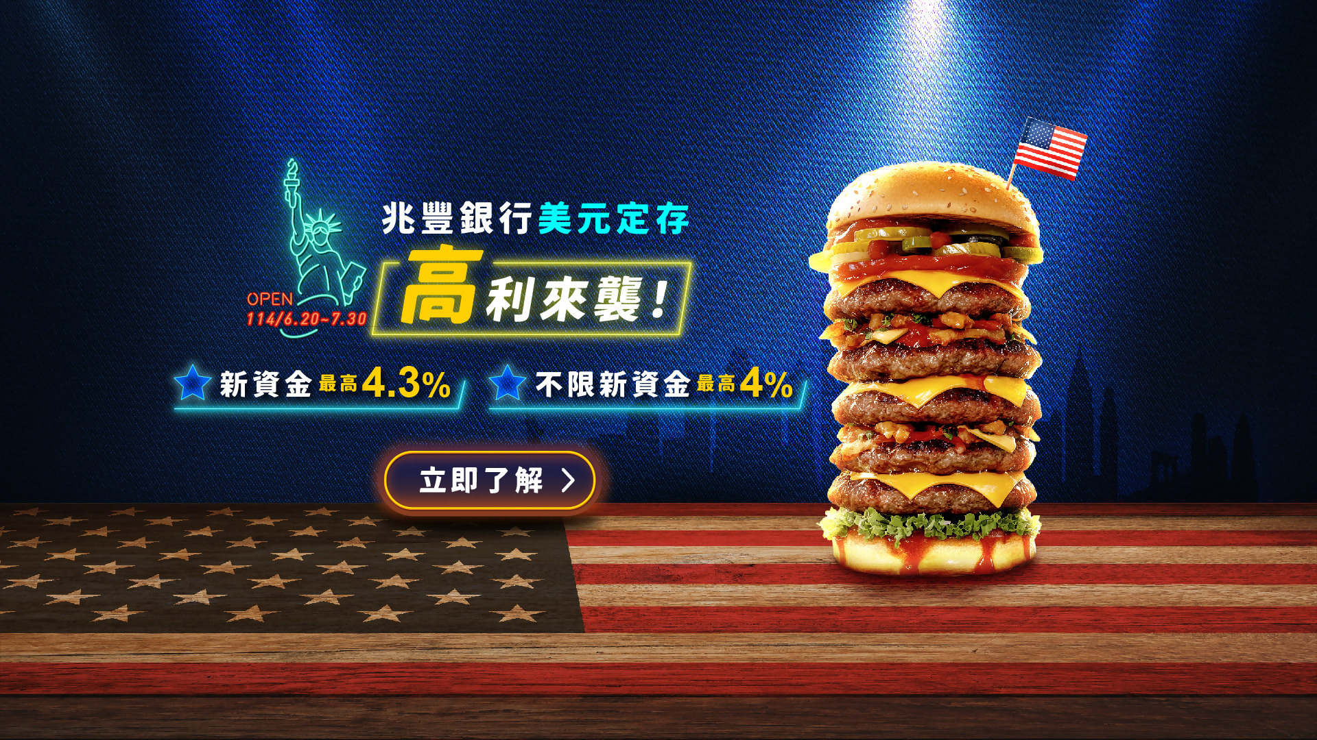 兆豐銀行美元定存 Banner