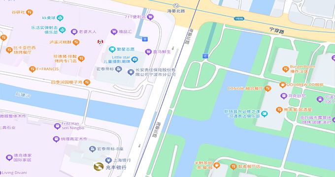 寧波分行的地圖