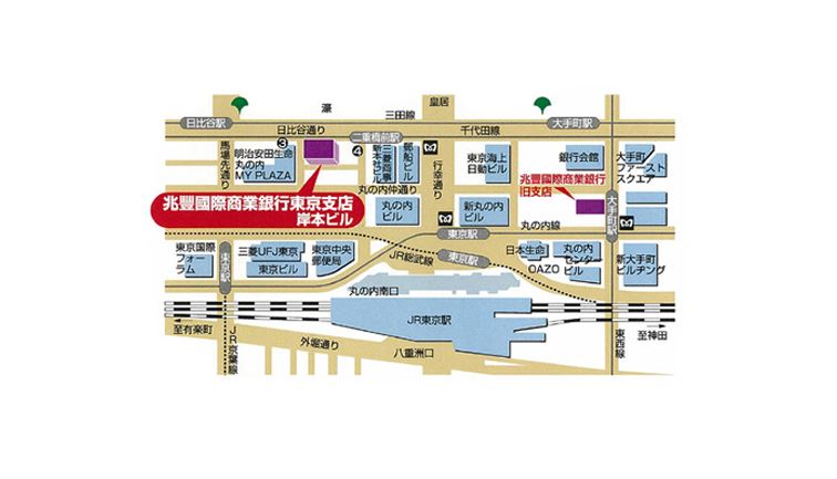 東京分行的地圖